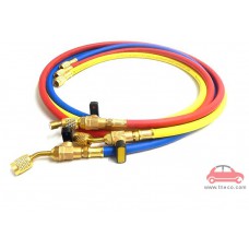 Bộ ống dây sạc ga nạp ga máy lạnh điều hòa ga R410 P&M Đài Loan 360RYB-410VB (gồm van đóng mở ga)