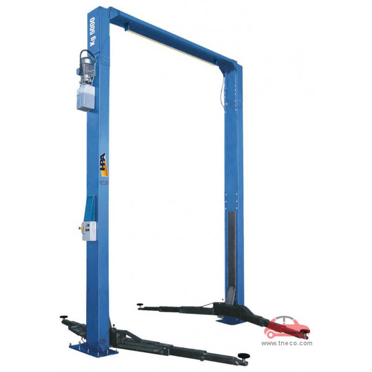 Cầu nâng 2 trụ giằng trên sức nâng 5 tấn HPA Italy P2C-250 HTS-XV