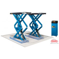 Cầu nâng cắt kéo chữ X lắp âm nền nâng bụng ô tô HPA Italy Superlift 40-2ST