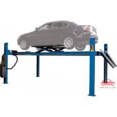 Cầu nâng 4 trụ cân chỉnh thước lái góc đặt bánh xe ô tô sức nâng 5 tấn Italy Ý HPA-P4C 450 CT LT