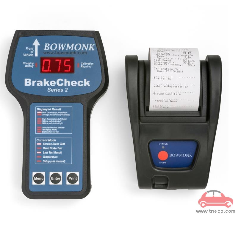 Máy kiểm tra phanh xe ô tô cầm tay Bowmonk Brake Tester UK BrakeCheck Series2