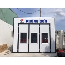 Phòng sơn sấy ô tô đèn hồng ngoại vách cứng Việt Nam sản xuất LT-PSSHN21VN