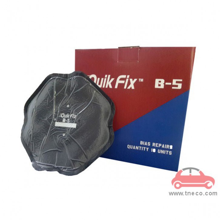 Miếng vá vỏ lốp xe tải bố chéo (loại bố Bias) hình vuông 165 x 165 mm giá rẻ Quik Fix Mỹ B-5