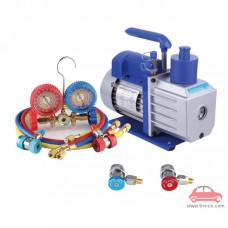 Bộ combo bơm hút chân không và đồng hồ nạp ga lạnh điều hòa R22/R134A/R410A YS-121-COMBO Yisen Trung Quốc giá rẻ
