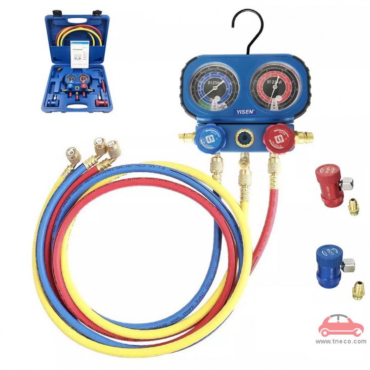 Bộ đồng hồ nạp ga lạnh điều hòa ga lạnh R1234yf Yisen Trung Quốc giá rẻ YS-91